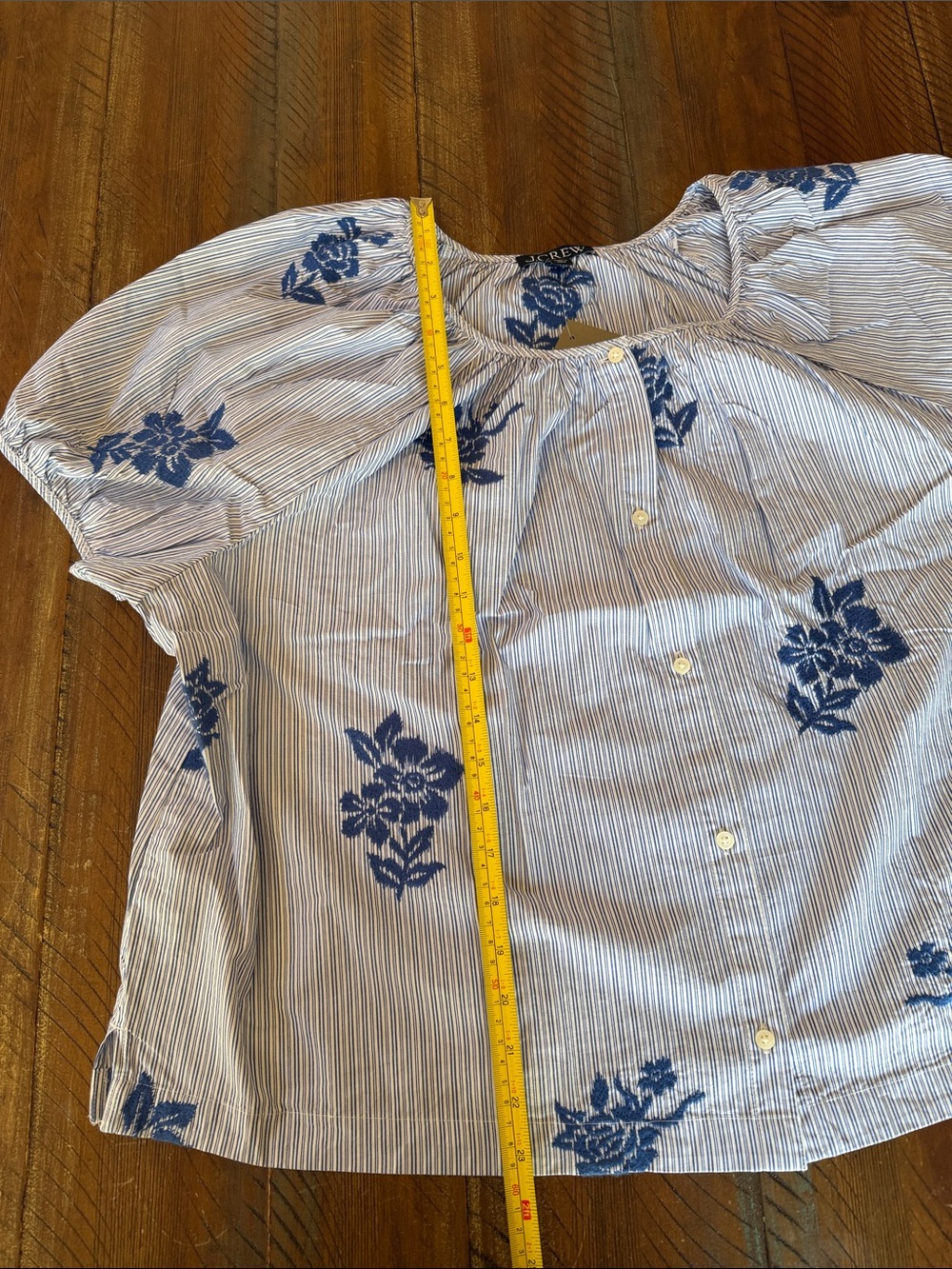 Women’s J.Crew Floral Cotton Shirt Top Blouse Embroidered New NWT - Picture 10 of 11